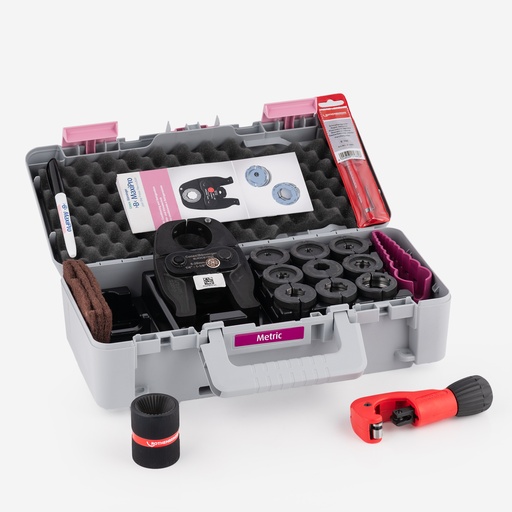 [J03030111] Conex Bänninger, >B< MaxiPro puristusleukasetti mm- osille laukulla, 6mm-28mm | MPMTOOLCASE03