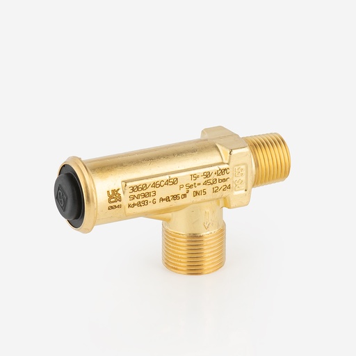 [D15010758] Safety Valve 1/2"NPT,3/4"G 3060/46C450 45Bar