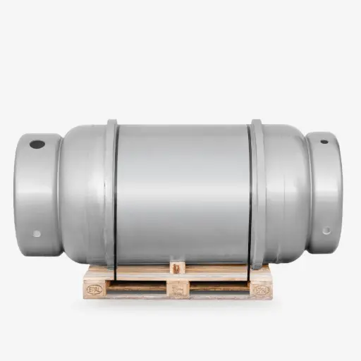 [H01020049] Empty 1000 liter refrigerant drum without stand gray, HJW-1000